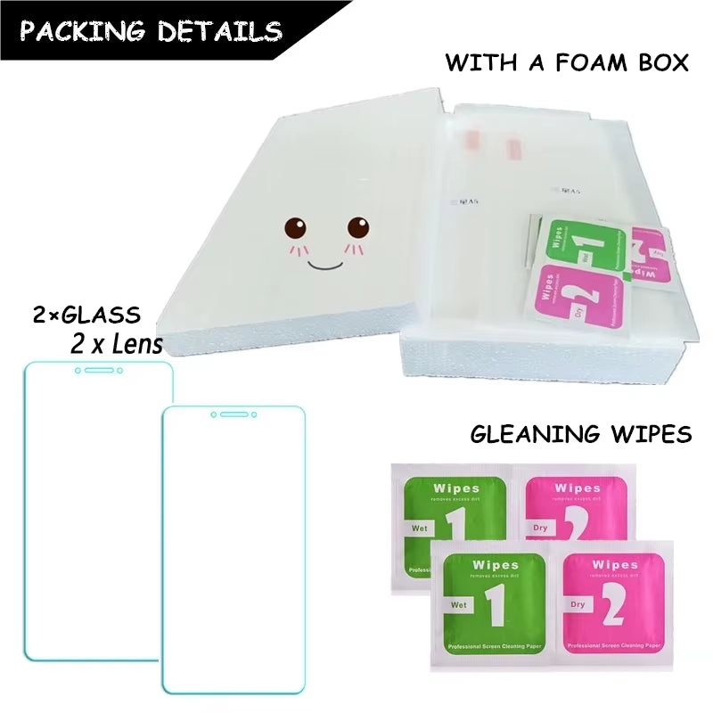 6In1 Glass for Redmi Note 13 Pro Global Full Cover Tempered Glass Redmi Note 13 Pro Screen Protector Lens Film Redmi Note 13 Pro