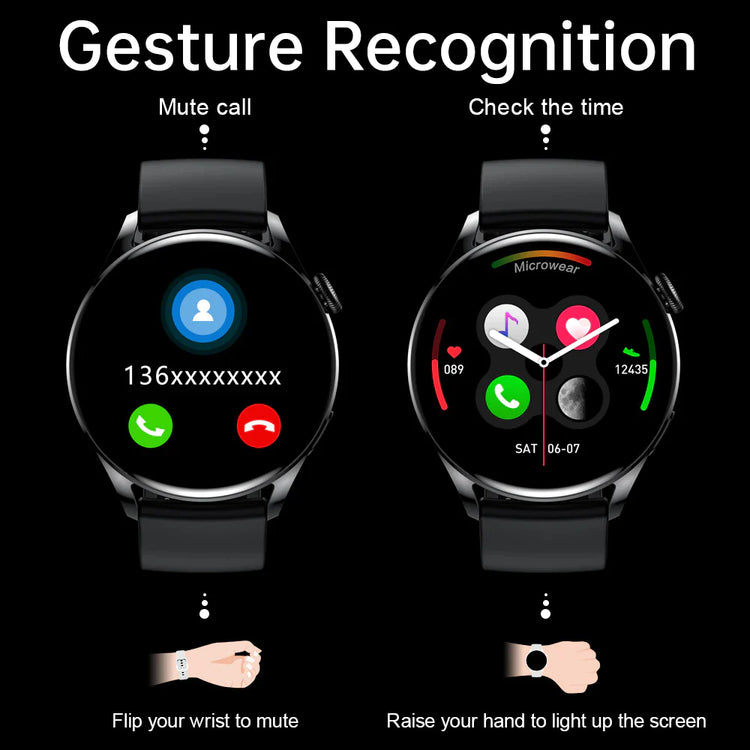 For Phone Xiaomi Huawei Android ECG Smart Watch Men Android 2022 Bluetooth Call Smartwatch Blood Pressure Heart Rate Men Fitness