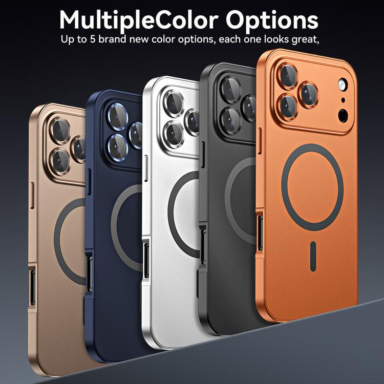 Alloy Aluminum Magnetic Case for Iphone 17 Pro Max 16 15 14 13 12 Pro Max, Metal Frame + PC Back Plate Case Compatible with Magsafe Full Camera Lens Protective Cover