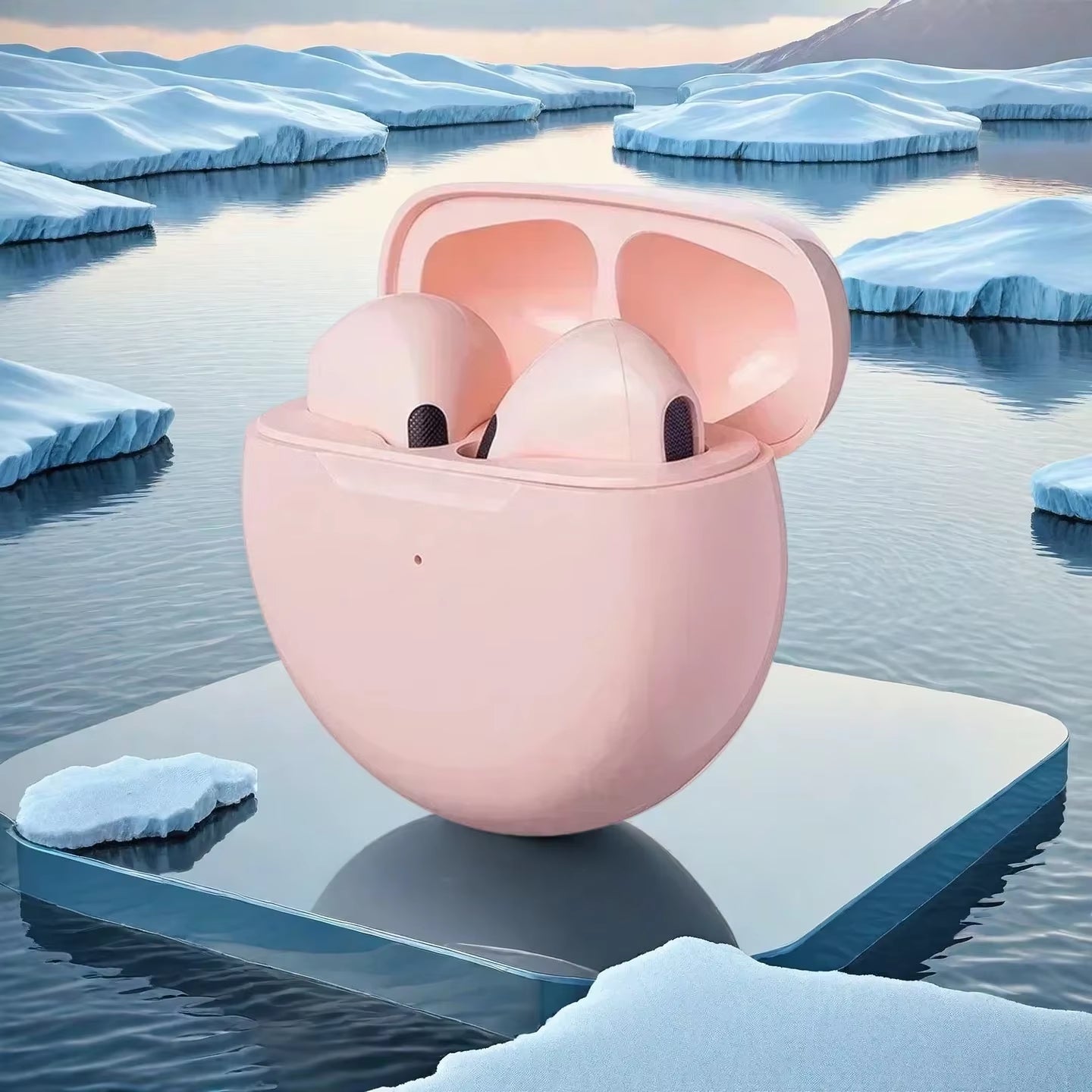 Pro 6 TWS Bluetooth Earphones Wireless Bluetooth Headset Noise Cancelling Earbuds with Mic Pro6 Wireless Headphones