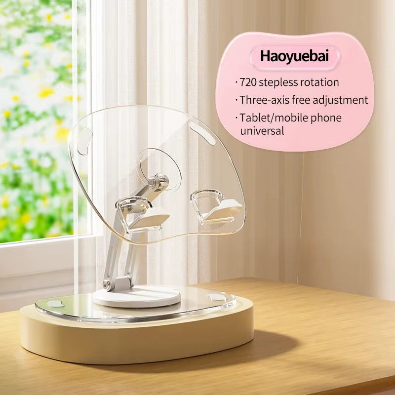 360° Rotating Mobile Phone Stand Multi-Functional Flat Support Stand Retractable Mobile Phone Stand Desktop