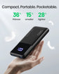 Portable Power Bank, Slimmest 10000Mah Fast Charging Portable Charger Compatible with Iphone & Samsung, Black