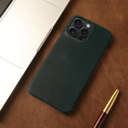 ZWW Crazy House Genuine Leather Cover Case for Iphone 15 Pro Max Case for Iphone 14Pro 12 11 XR XS 13 8 Aesthetic Vintage Retro