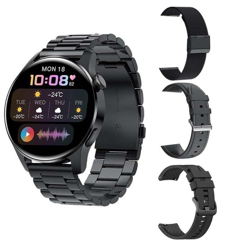 For Phone Xiaomi Huawei Android ECG Smart Watch Men Android 2022 Bluetooth Call Smartwatch Blood Pressure Heart Rate Men Fitness