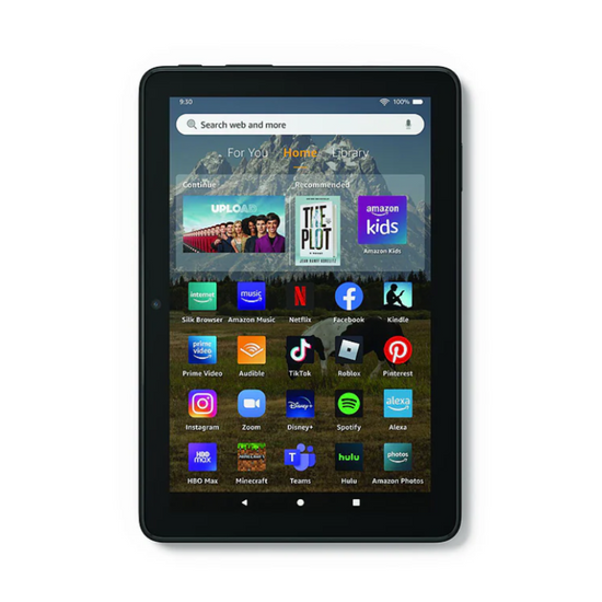 Tablette Amazon Fire HD 8 - 32 Go de stockage - 3 Go de RAM - Noir