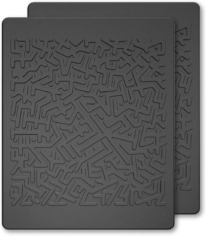 Car Dashboard Non Slip Mat,  anti Slip Pad, anti Slide Sticky Dash Pad, Multifunctional Fixate Gripping Gel Pad for Radar Detector, Cell Phone, Keys, Glass, GPS, Coins 6.3X5.1 Inch (2 Pack)