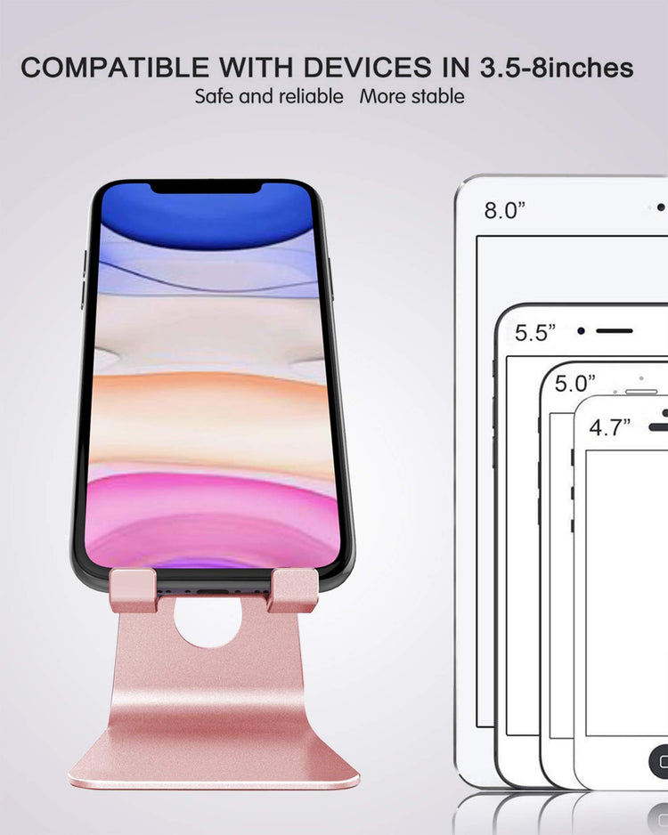 Adjustable Cell Phone Stand, Phone Stand, Cradle, Dock, Holder, Aluminum Desk...