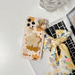 Autumn Leaves and Flowers with Bow Silk Scarf Phone Cases