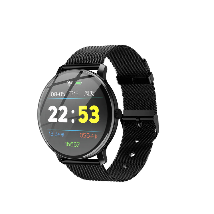 Compatible with Apple, Circular Display Water-Resistant Fitness Band Multi-Feature Watch