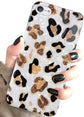 Ipod Touch 7Th Gen Case - Sparkle Translucent Clear Glitter White Leopard Print Soft TPU Silicone Case Cover for Girls Women
