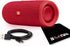 Flip 5: Portable Wireless Bluetooth Speaker, IPX7 Waterproof - Red - Boomph&