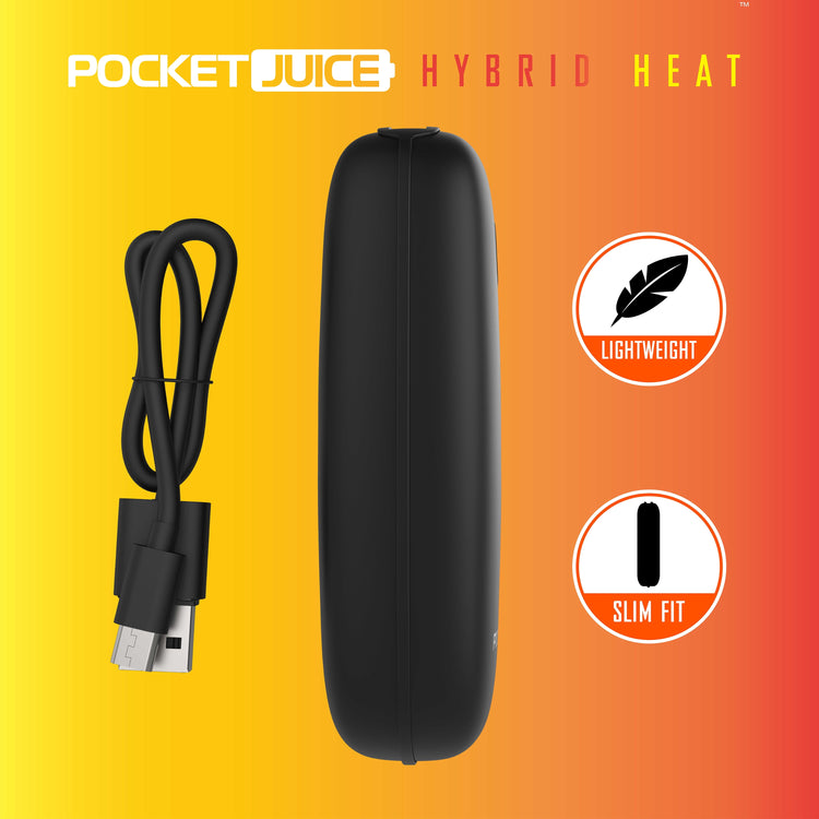 Hybrid Heat, Usb-Rechargeable Hand Warmer and 5200Mah Portable Power Bank