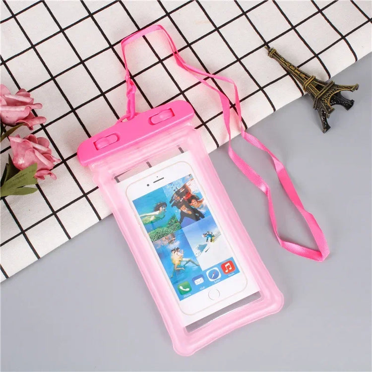 Waterproof Swimming Mobile Phone Cases Macron Airbag Hanging Neck Cases Diving Skiing Universal Phone Bag for All Phones 7 Inch